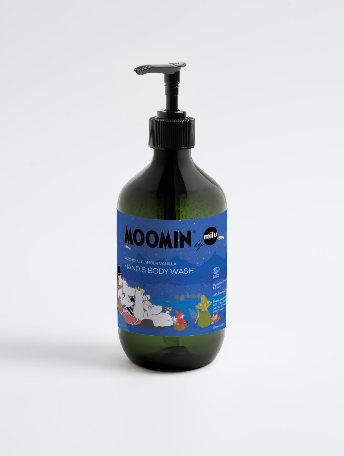 Moomin by MiLu Hand & Body Wash, PATCHOULI & AMBER VANILLA