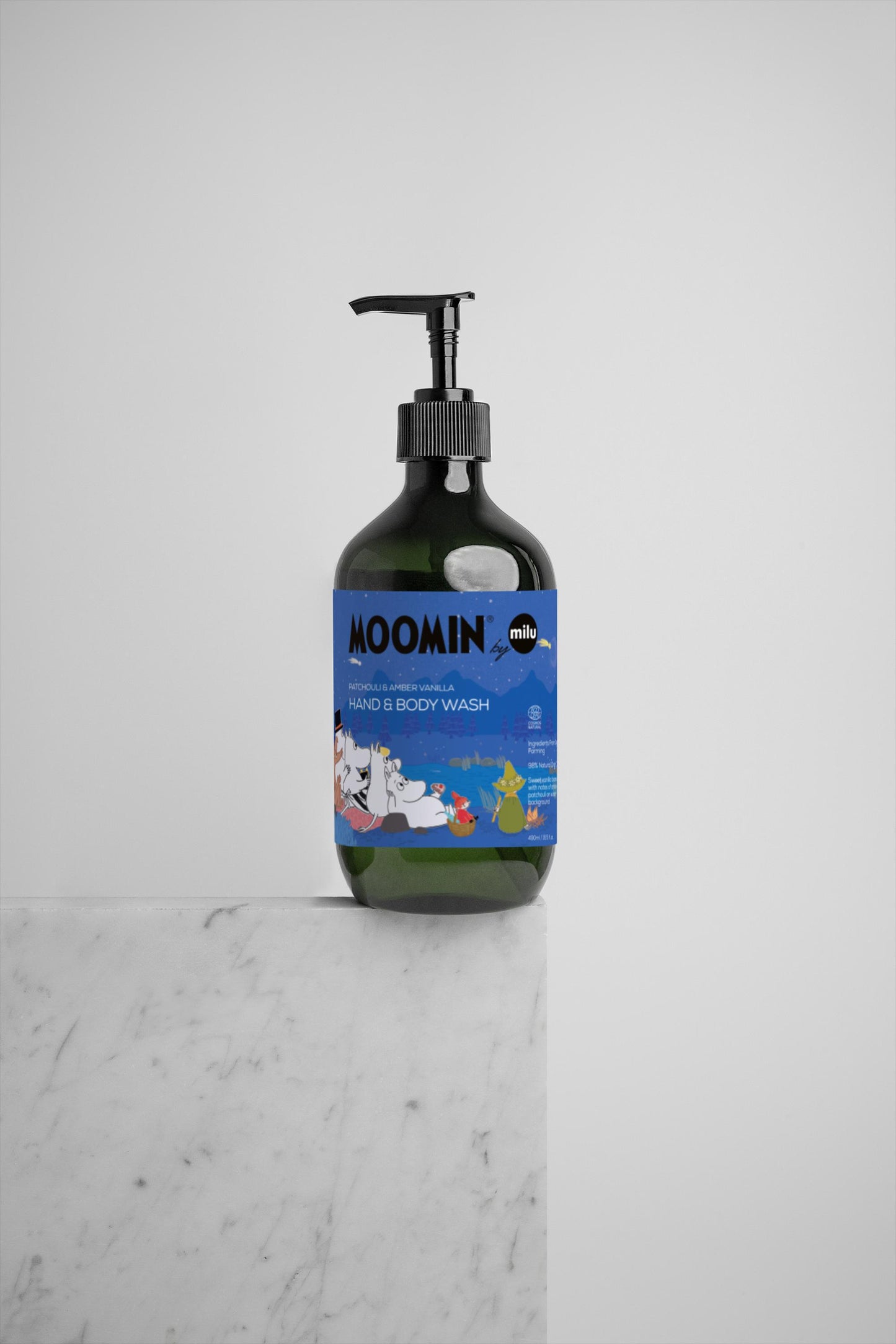 Moomin by MiLu Hand & Body Wash, PATCHOULI & AMBER VANILLA