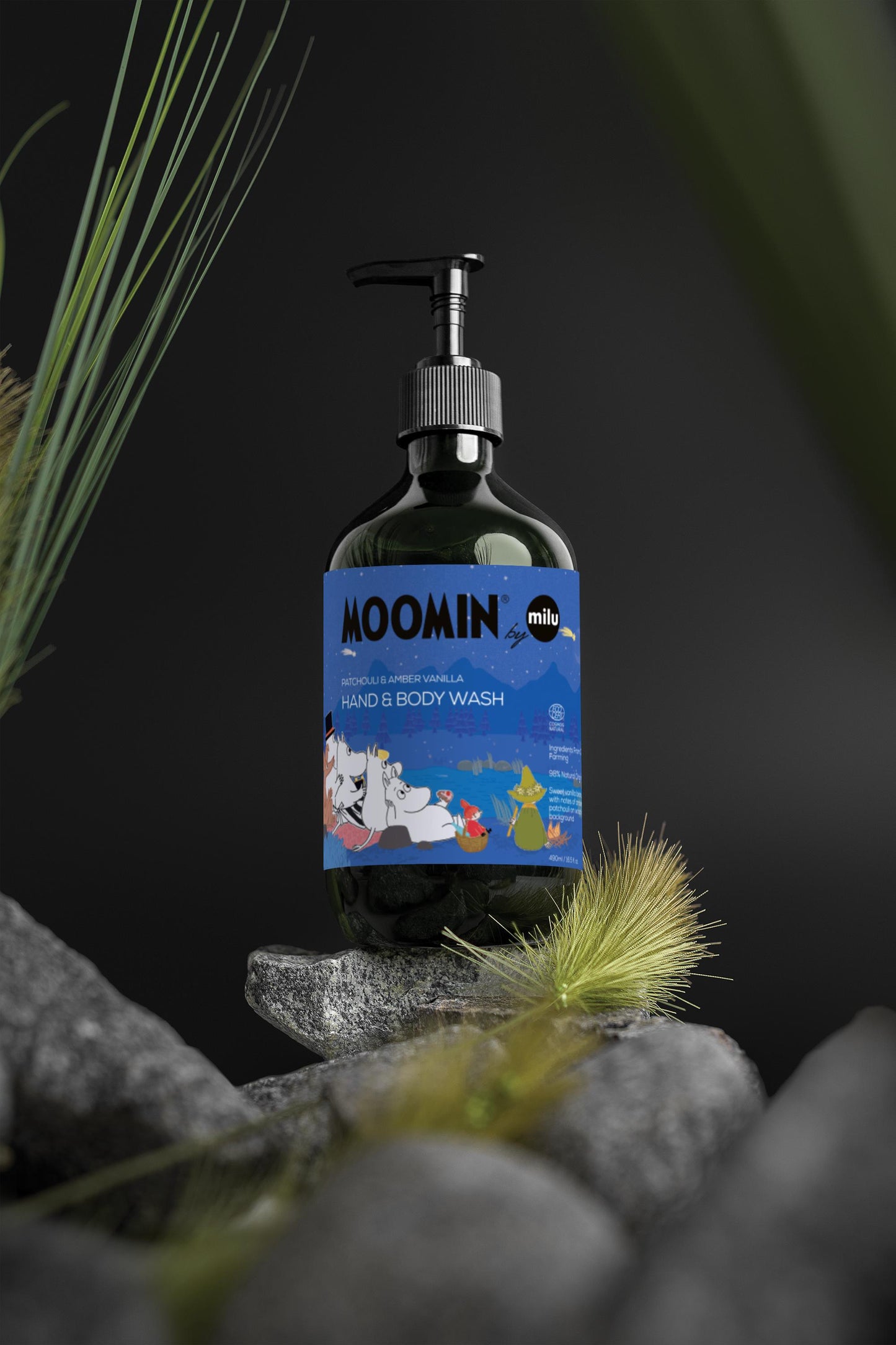 Moomin by MiLu Hand & Body Wash, PATCHOULI & AMBER VANILLA